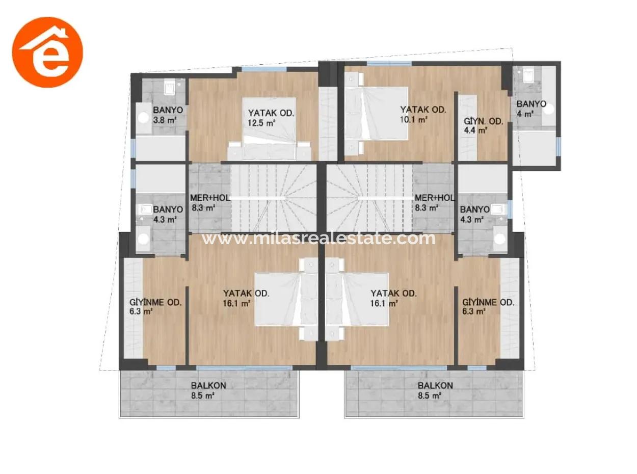 Brandneue Doppelhaushälfte Zum Verkauf Im Zentrum Von Marmaris Von Einem Immobilienmakler