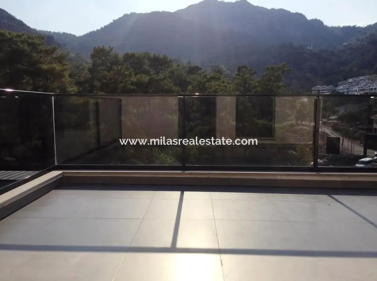 Beautiful Villa For Sale In Marmaris Beldibi District Neighborhood, Villa Smart Villa 220 M2 4 Rooms 2 Living Room