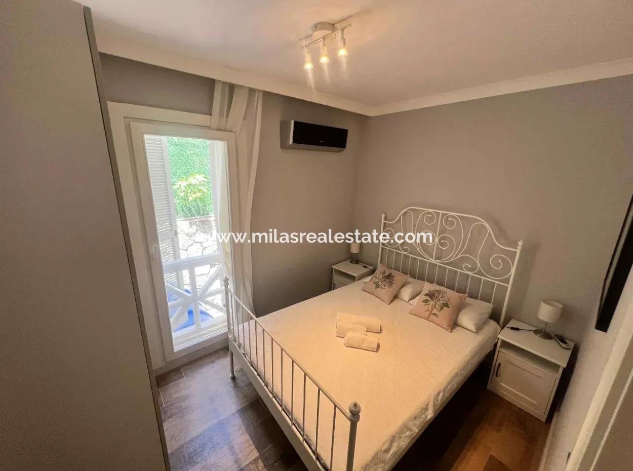 3 Rooms 1 Living Room 140M2 2 Villas For Sale With Swimming Pool With Magnificent Sea View In Selimiye Neighborhood Of Marmaris District