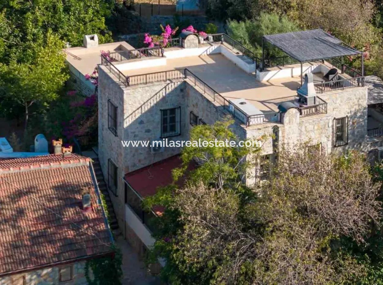 4 1 Stone Villa For Sale In A Fully Detached 150M2 Plot In Old Datca Village
