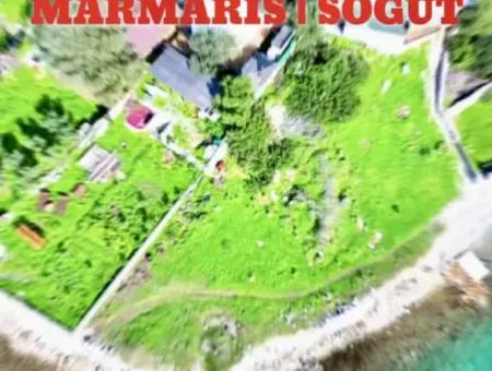 Emlakçıdan Marmaris İlçesi Söğüt Mahallesinde Denize Sıfır 380M2 Satılık Tarla